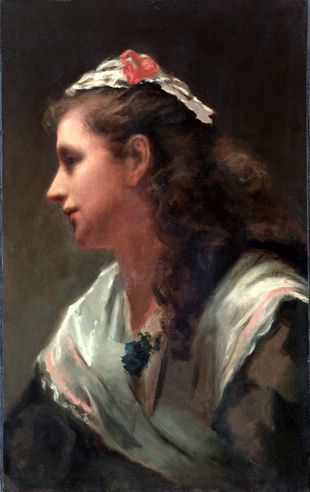 His First Model-Miss Russell by William Morris Hunt
