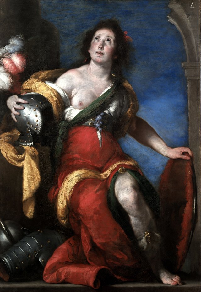 Allegorical Figure by Bernardo Strozzi