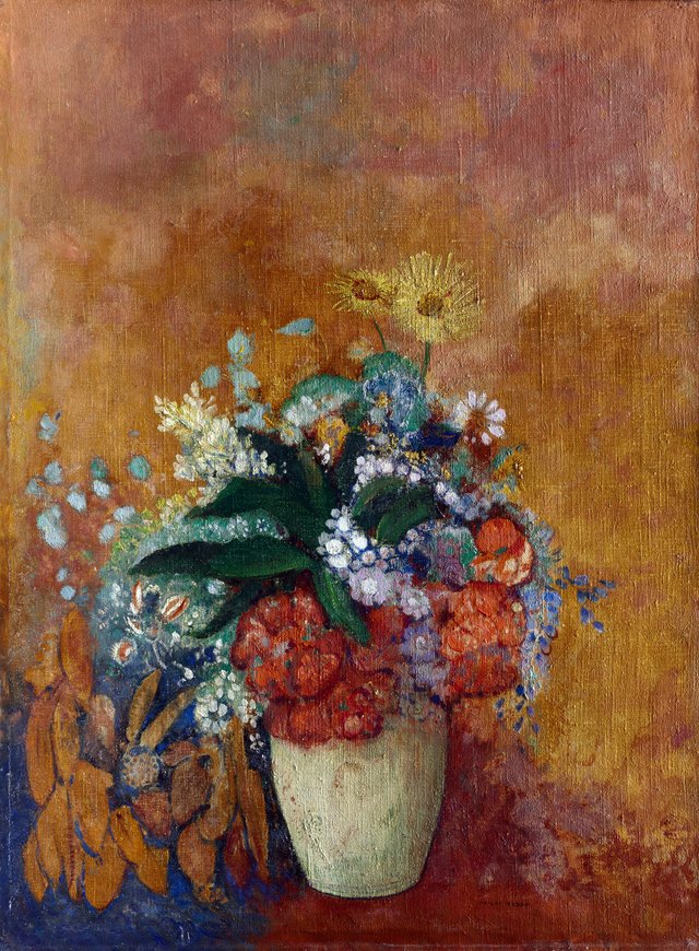 Vase of Flowers by Odilon Redon