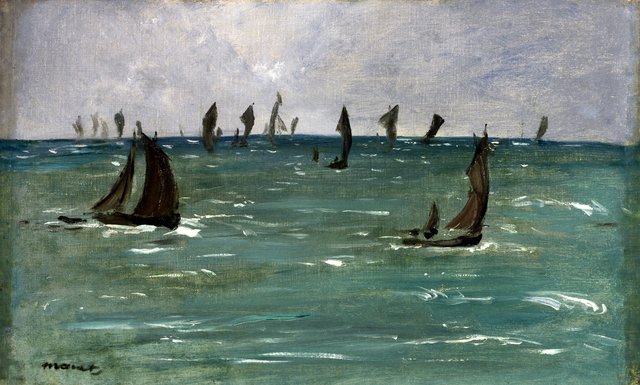 Boats at Berck-sur-Mer by Édouard Manet