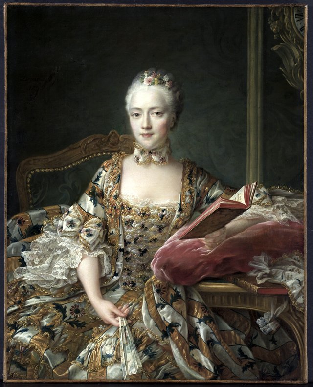 Portrait of the Marquise d'Aguirandes by François-Hubert Drouais