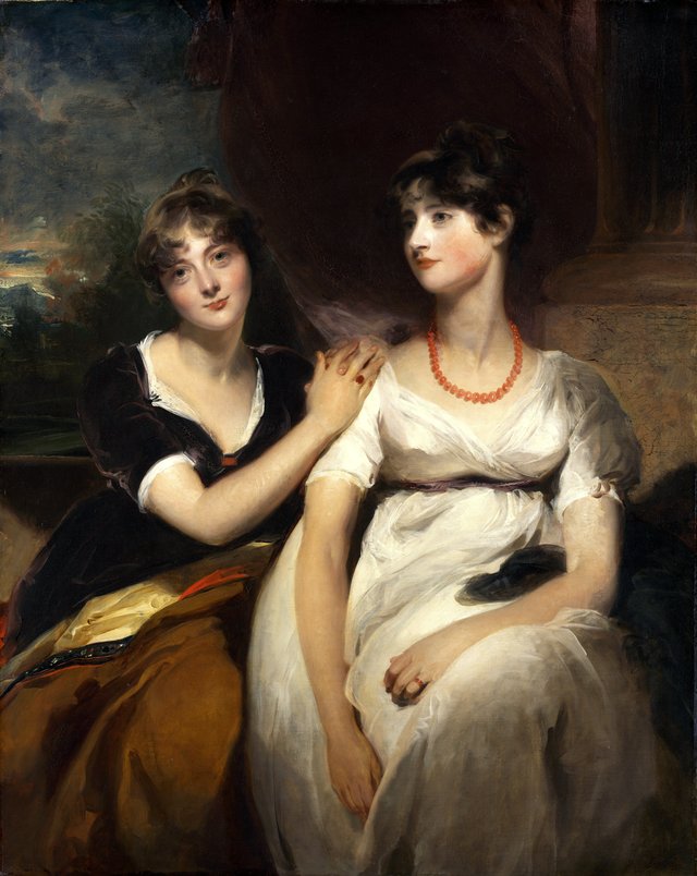 Portrait of Charlotte and Sarah Carteret-Hardy by Thomas Lawrence