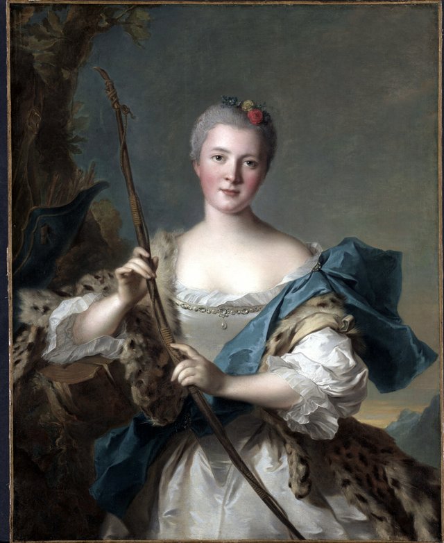 Portrait of a Woman as Diana by Jean-Marc Nattier