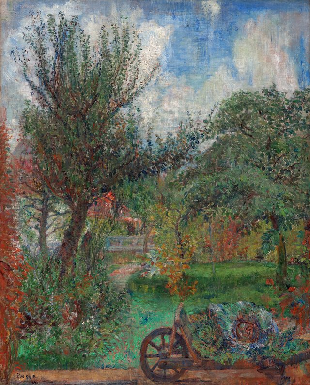 The Garden of the Rousseau Family by James Ensor