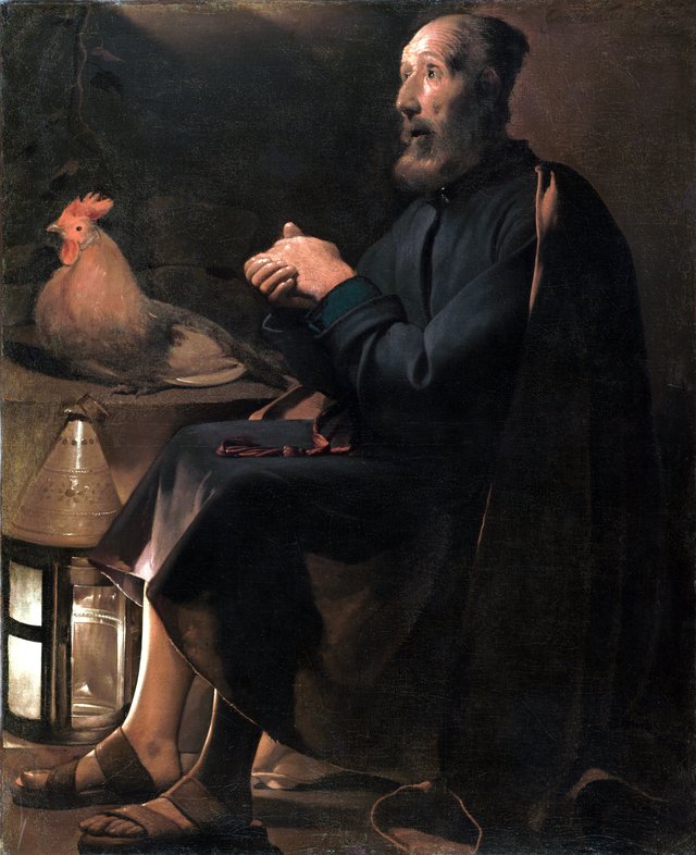 Saint Peter Repentant by Georges de La Tour