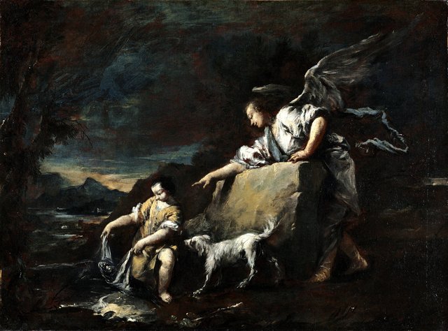 Tobias and the Angel by Francesco Guardi