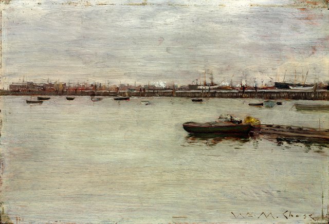 Gray Day on the Bay by William Merritt Chase