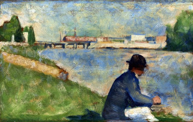 Study for "Bathers at Asnières" by Georges Seurat
