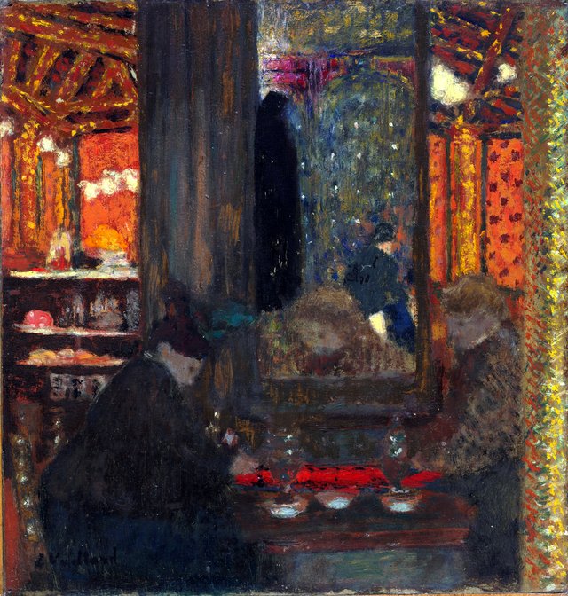 At the Café by Édouard Vuillard