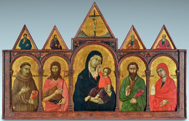 Virgin and Child with Saints by Ugolino di Nerio