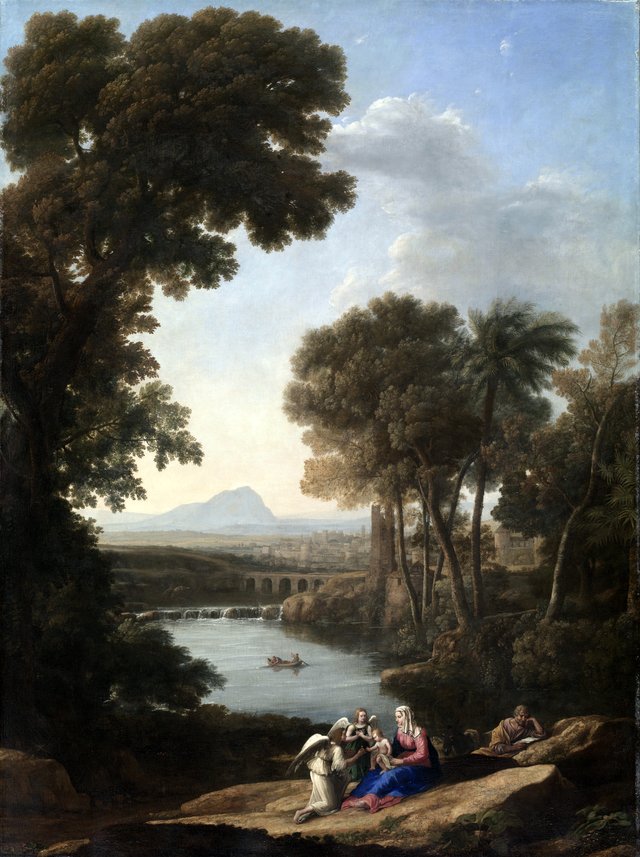 Rest on the Flight into Egypt by Claude Lorrain