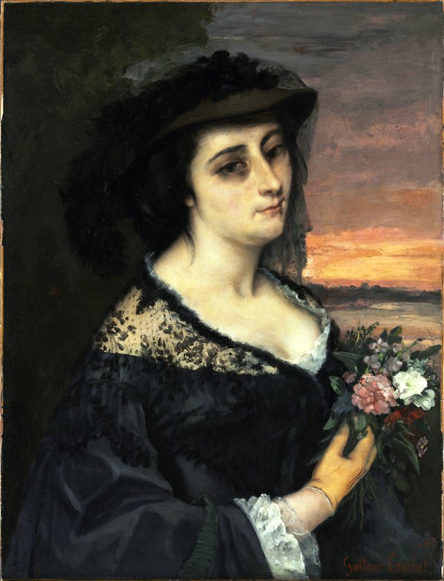 Mme L . . . (Laure Borreau) by Gustave Courbet