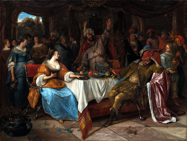 Esther, Ahasuerus, and Haman by Jan Steen