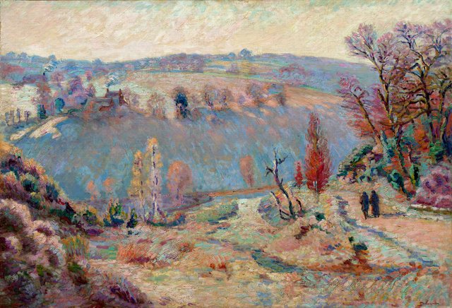 Valley of the Sédelle at Pont Charraud: White Frost by Armand Guillaumin