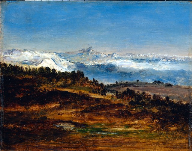 The Pyrenees, the Peak of the Midi de Bigorre by Narcisse Virgilio Díaz