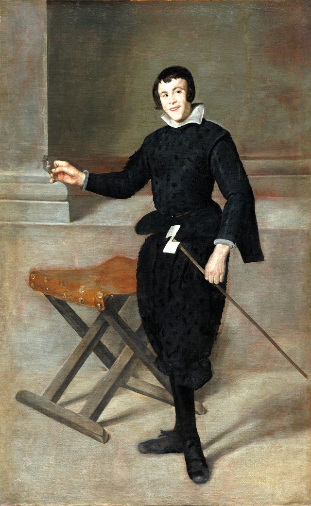 Portrait of the Jester Calabazas by Diego Velázquez