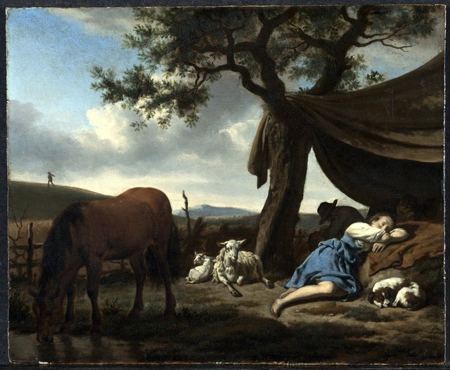 Sleeping Shepherds by Adriaen van de Velde