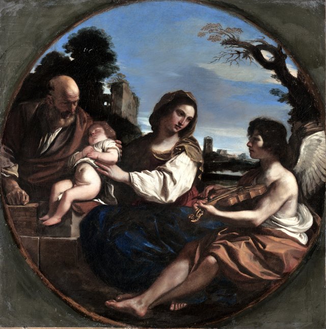Rest on the Flight into Egypt by Guercino
