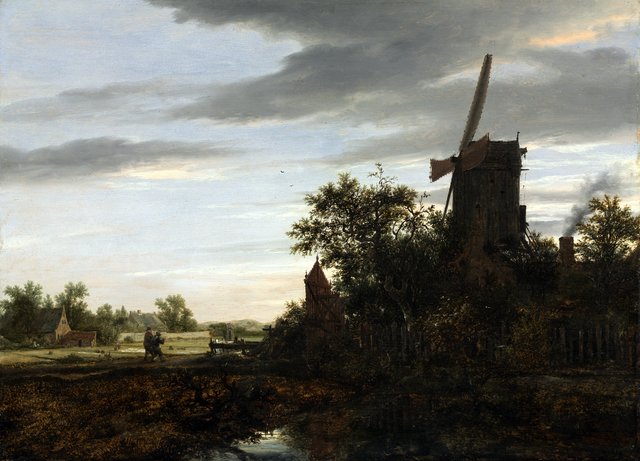 Landscape with a Windmill
 by Jacob van Ruisdael