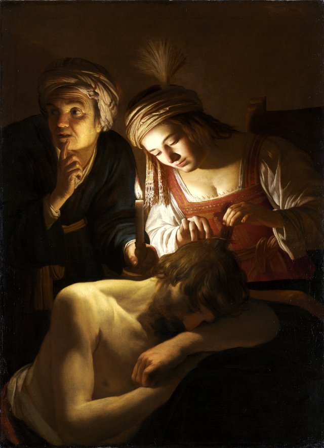 Samson and Delilah by Gerard van Honthorst