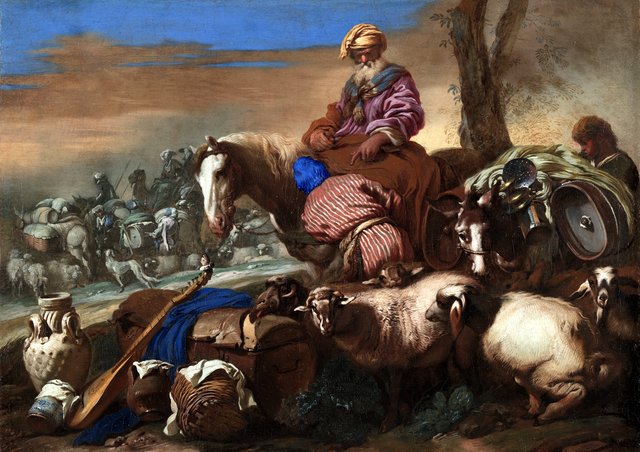 The Oath of Abraham’s Servant by Giovanni Benedetto Castiglione