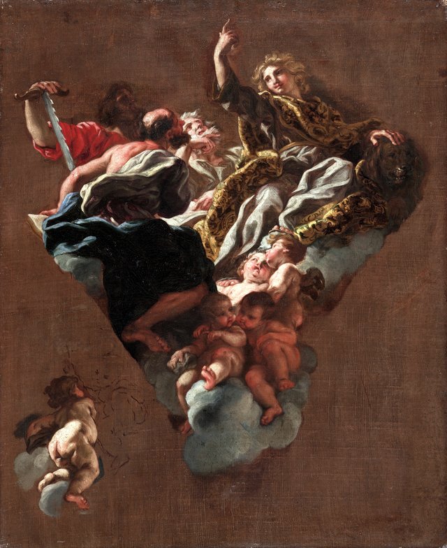 Sketch for "The Four Prophets of Israel" (for Il Gesù, Rome) by Giovanni Battista Gaulli