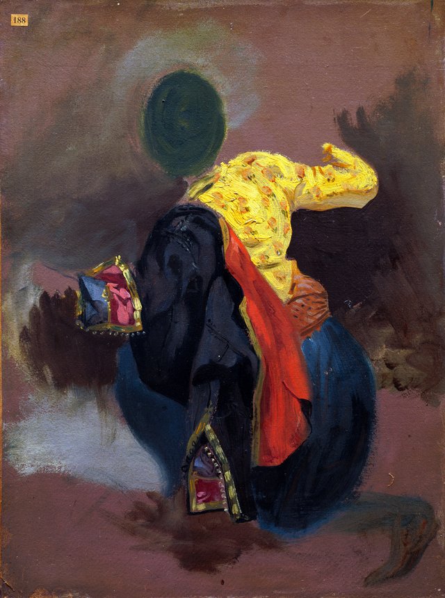 Figure in Turkish Costume by Eugène Delacroix