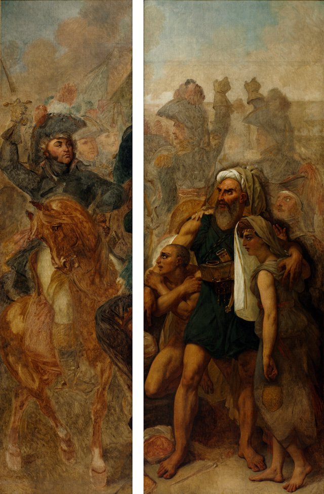 General Jean-Baptiste Kléber and Egyptian Family (Sketches for "The Battle of the Pyramids")  by Antoine-Jean Gros