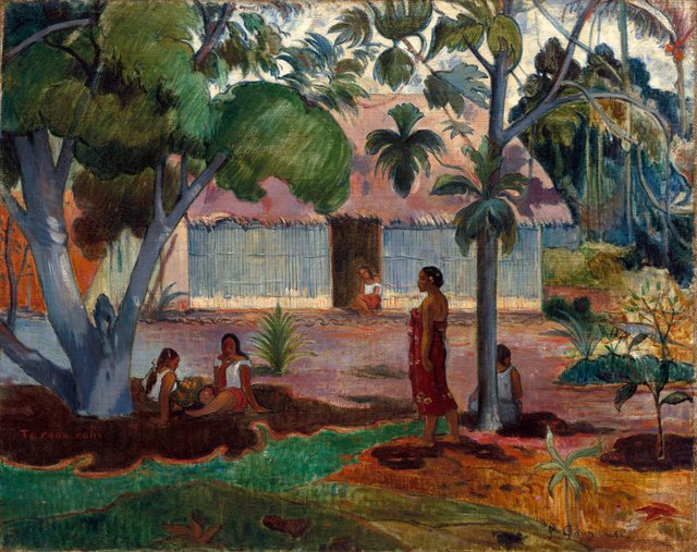 The Large Tree by Paul Gauguin
