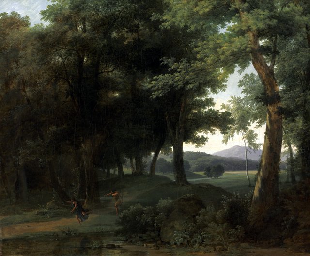 A Forest with Apollo and Daphne by Jean-Victor Bertin