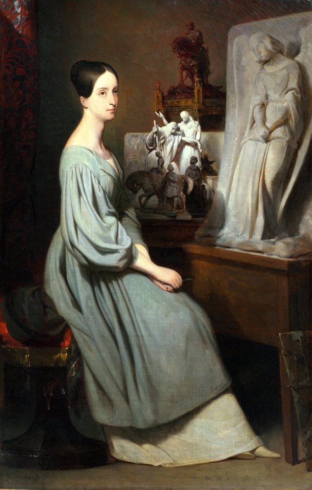 Princess Marie d'Orléans in Her Studio by Ary Scheffer