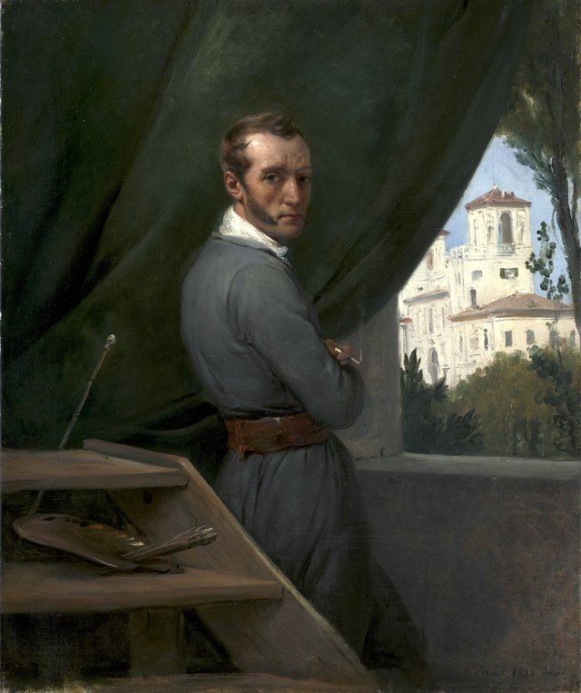 Self-Portrait in Rome by Horace Vernet