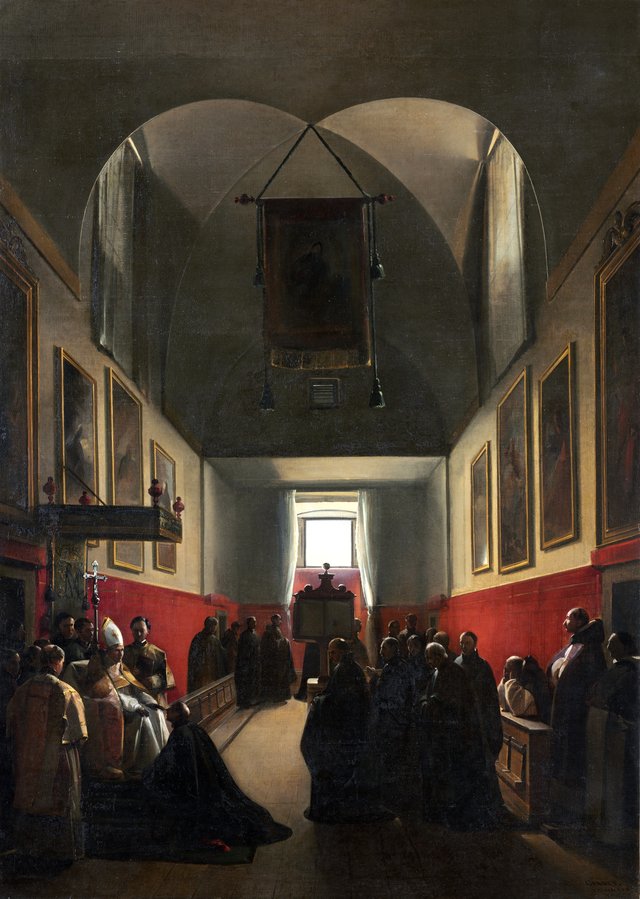 Homage to a Bishop by François Marius Granet