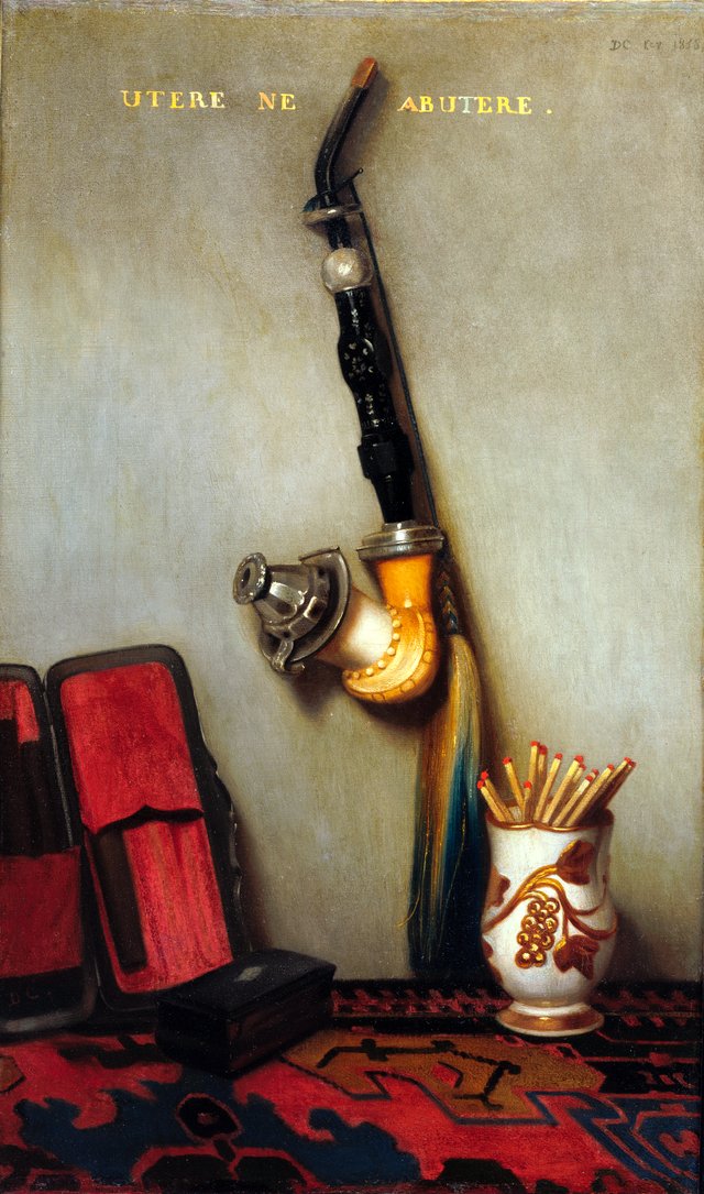 Still Life with Pipe and Matches by Alexandre-Gabriel Decamps