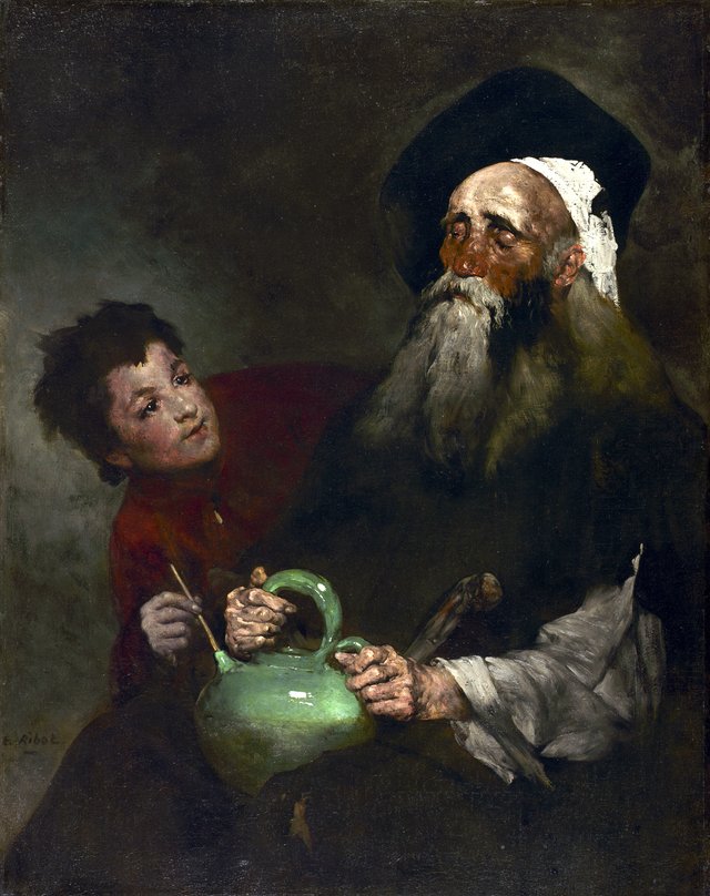 Lazarillo de Tormes and His Blind Master by Augustin Théodule Ribot
