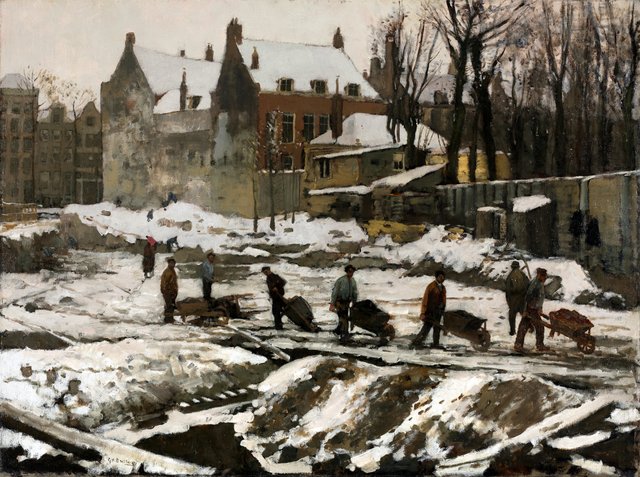 Construction Site in Amsterdam by George Hendrik Breitner