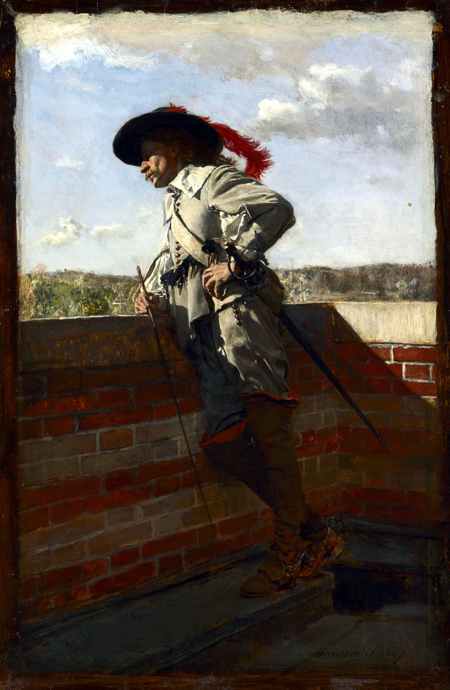 On a Terrace by Jean-Louis-Ernest Meissonier