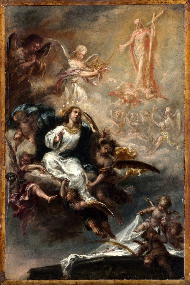 Study for "The Assumption of the Virgin" for San Augustín, Seville by Juan de Valdés Leal