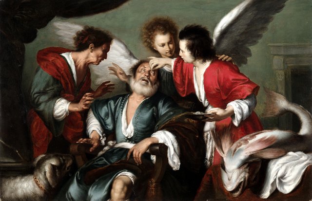 The Healing of Tobit by Bernardo Strozzi