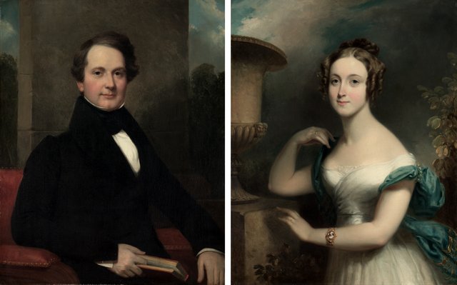 Frederic Betts; Mary Ward Betts by Henry Inman