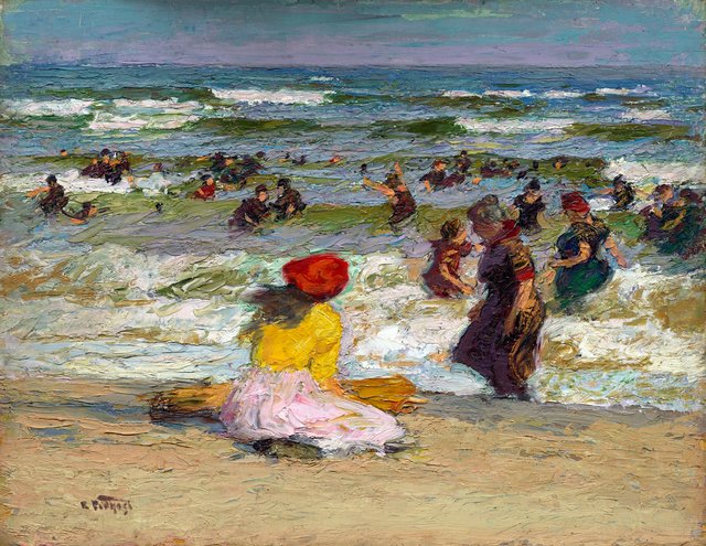 In the Surf (recto) by Edward Henry Potthast