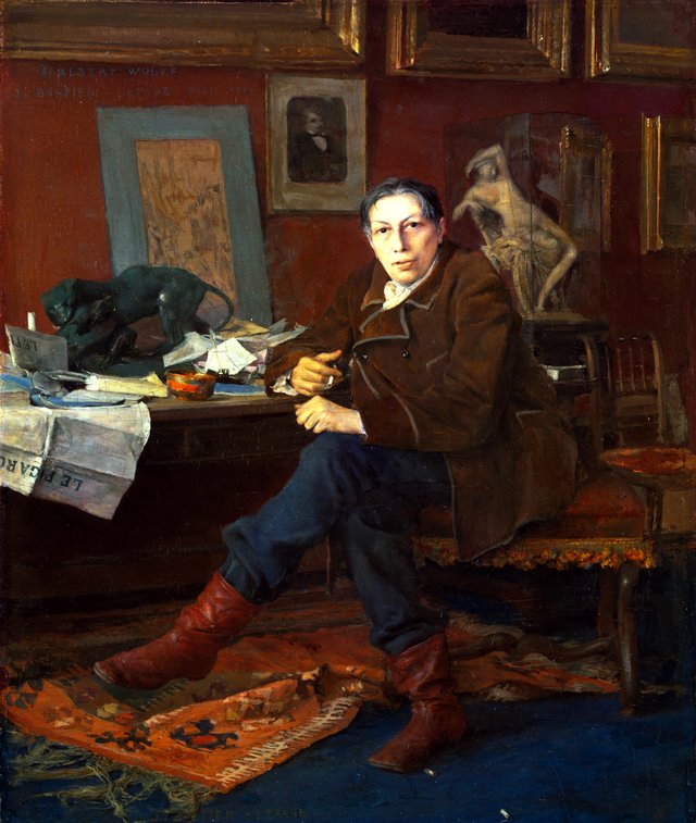 Albert Wolff in His Study by Jules Bastien-Lepage