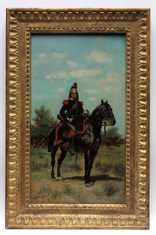 Mounted Dragoon Officer by Édouard Detaille