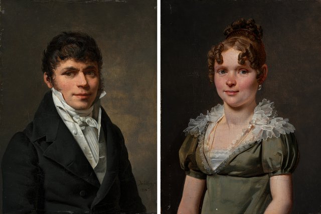 Nicolas Louis Faret and Madame Nicolas Louis Faret by Martin Drolling
