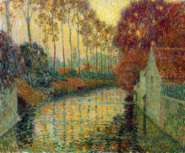 Canal in Autumn (Gisors) by Henri Le Sidaner