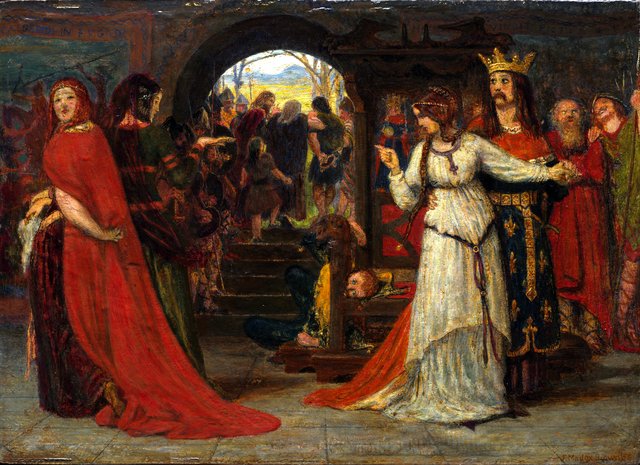 Cordelia Parting from her Sisters by Ford Madox Brown