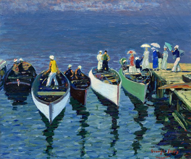 Holiday on the Hudson by George Luks