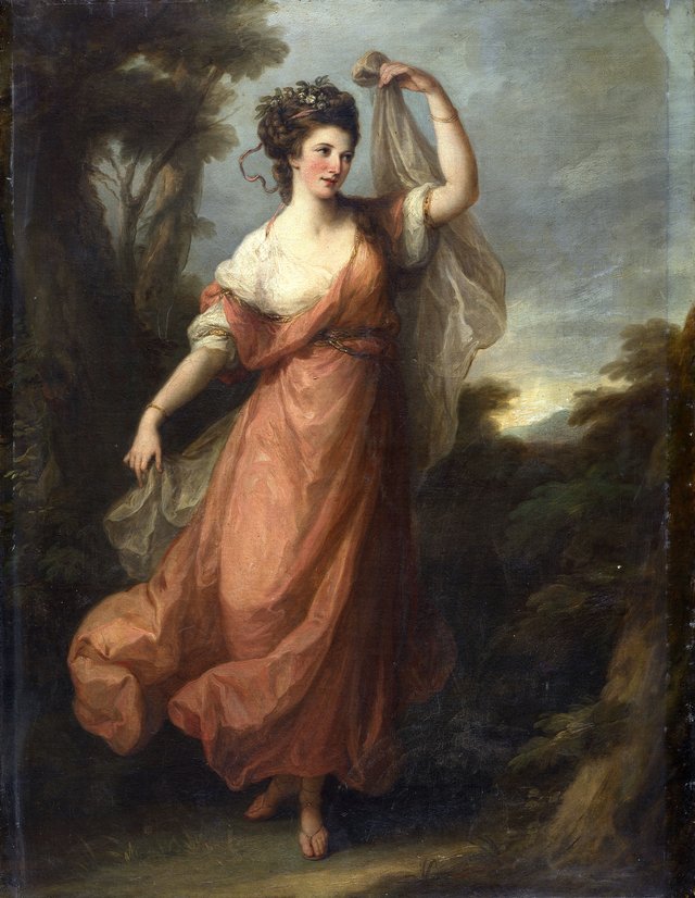 A Dancing Young Woman as Terpsichore by Angelica Kauffmann