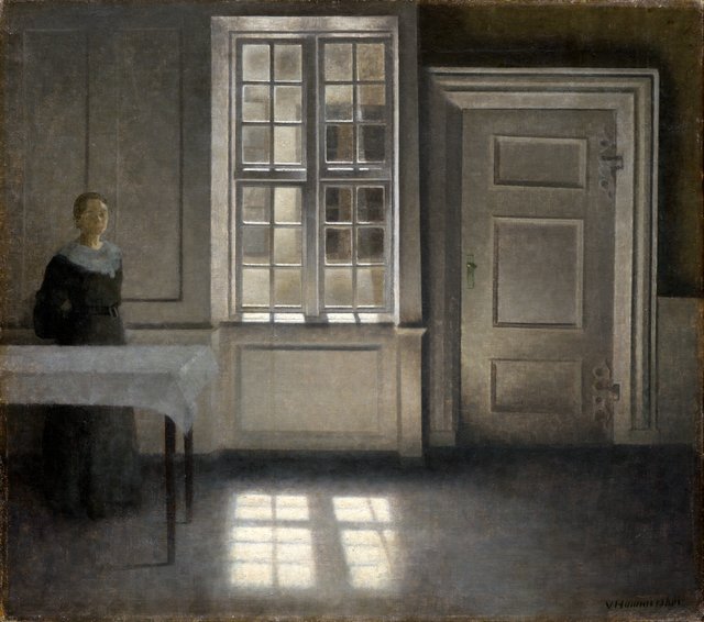 Strandgade, Sunshine by Vilhelm Hammershøi