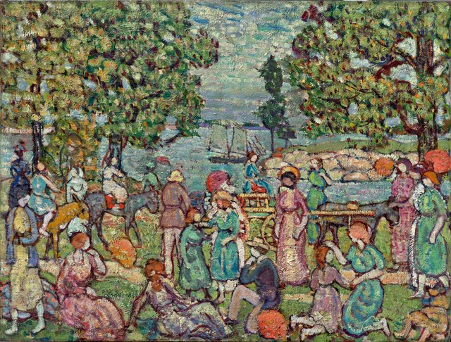 On the Beach, No. 3 by Maurice Prendergast